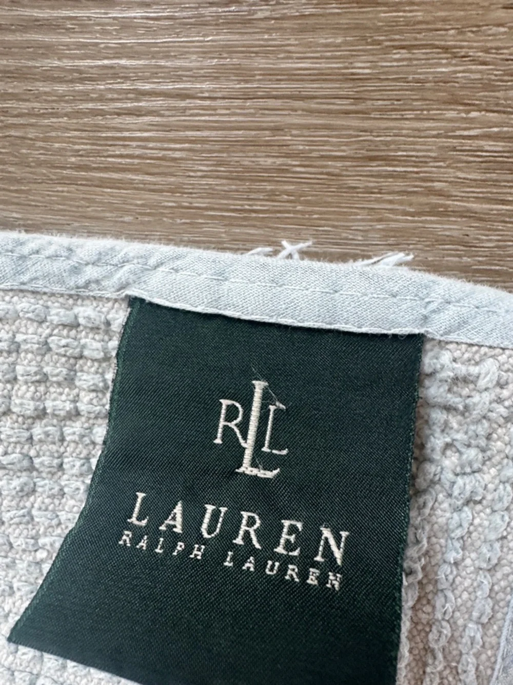 Ralph Lauren Aqua Blue Shag Bath Mat 100% cotton